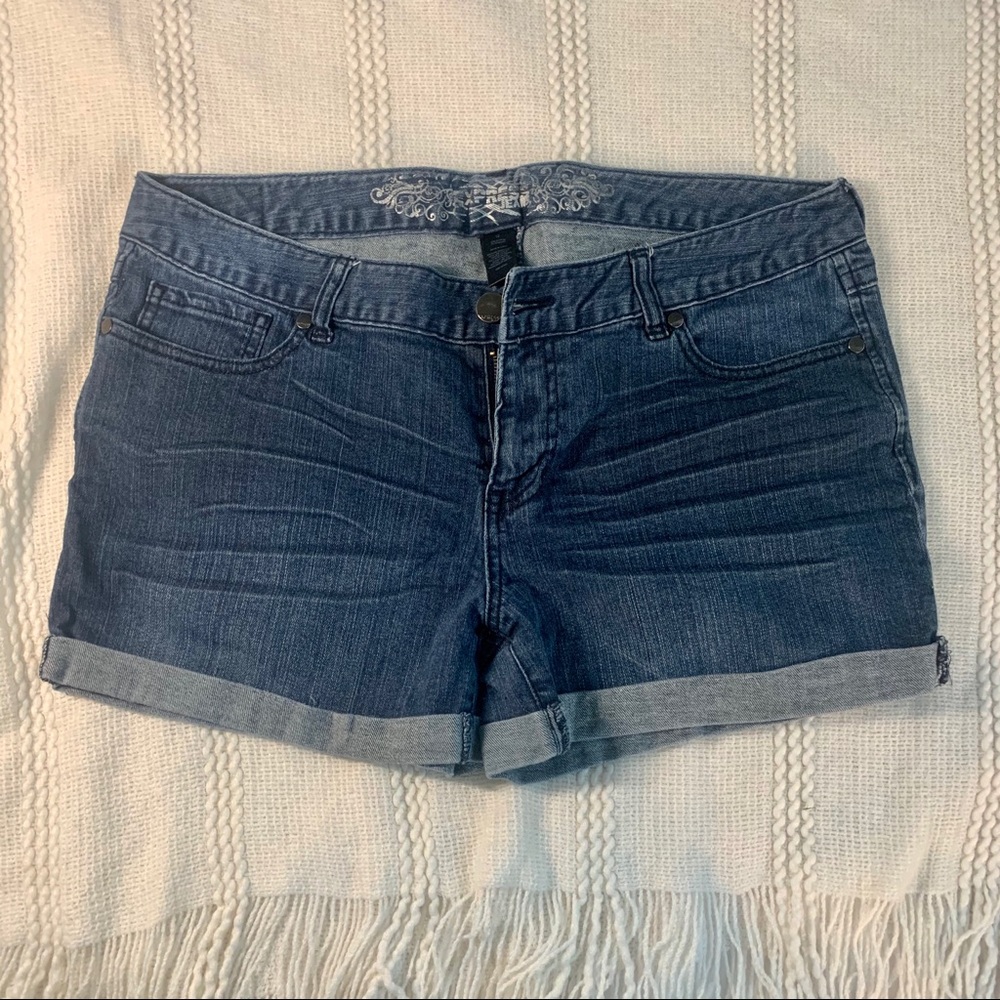 Express High Rise Jean Shorts, Size 12